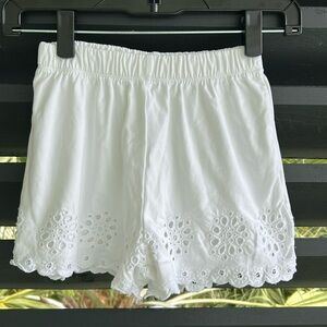 Zara Eyelet Trimmed Shorts
